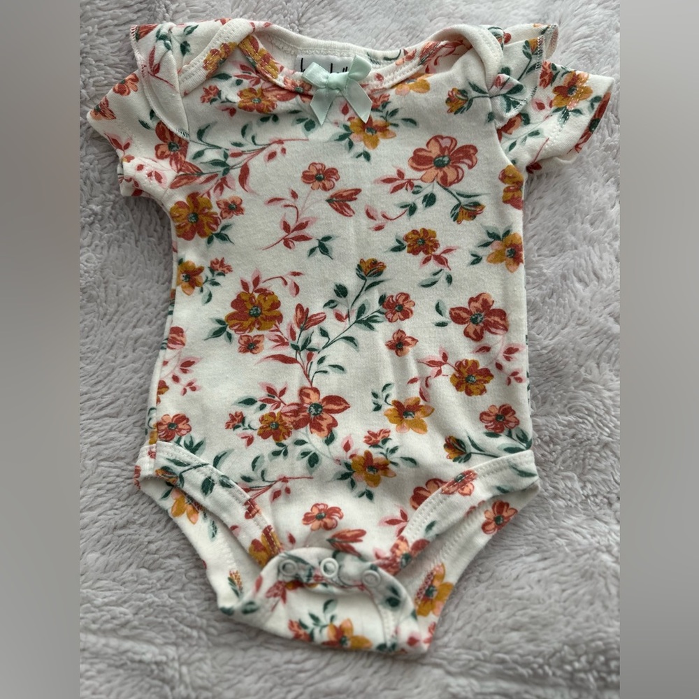 Infant floral bodysuit